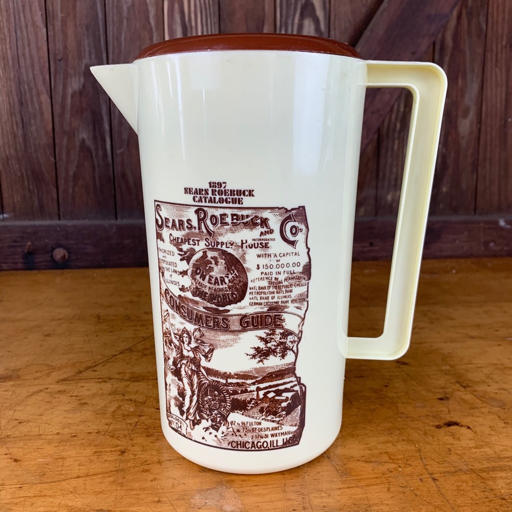 Vtg 1960s Sears Roebuck 1897 Catalog Pitcher